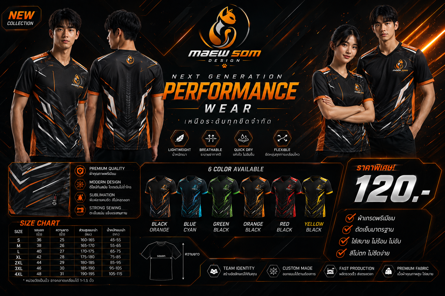 ผลงานออกแบบเสื้อทีม 1